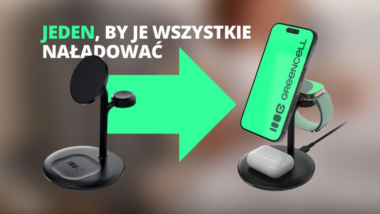 Ten polski gadżet pozwoli w pełni docenić iPhone’a. Recenzja ładowarki indukcyjnej Greencell MagScape Stand 3w1.