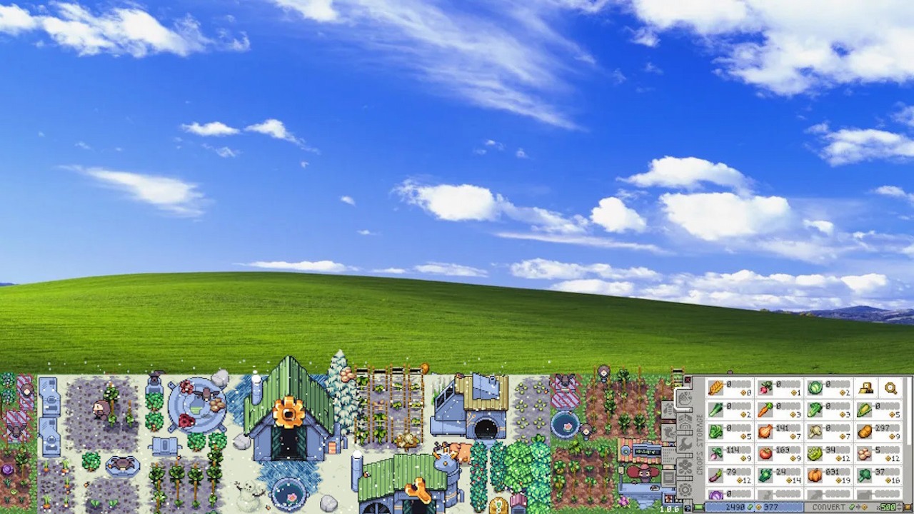 Genialne w swej prostocie Rusty's Retirement z aktualizacją, nowe DLC do przygód Włóczykija, relaksacyjne połączenie Stardew Valley i Factorio - Wholesome Snack Showcase w pigułce, źródło grafiki: Wholesome Snack.