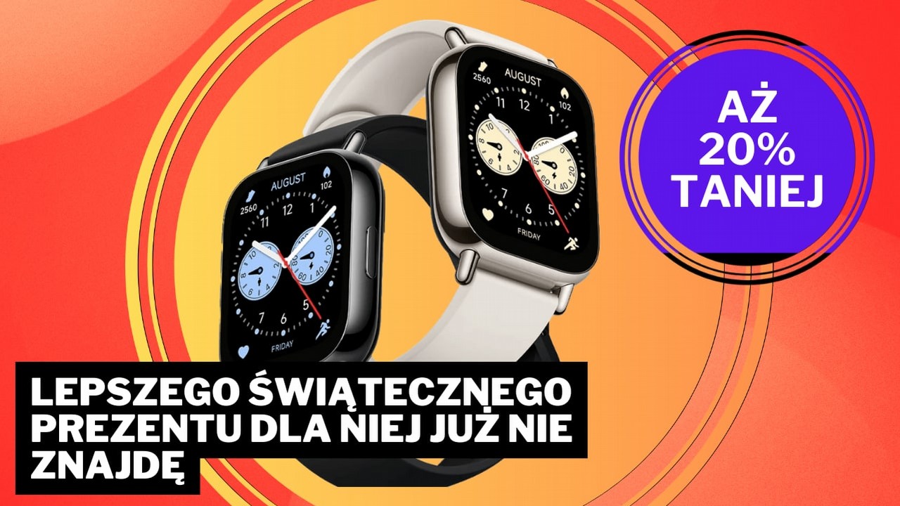 Idealny prezent świąteczny dla kobiety nie istnieje? Zmienisz zdanie, gdy zobaczysz cenę i możliwości smartwatcha Xiaomi.