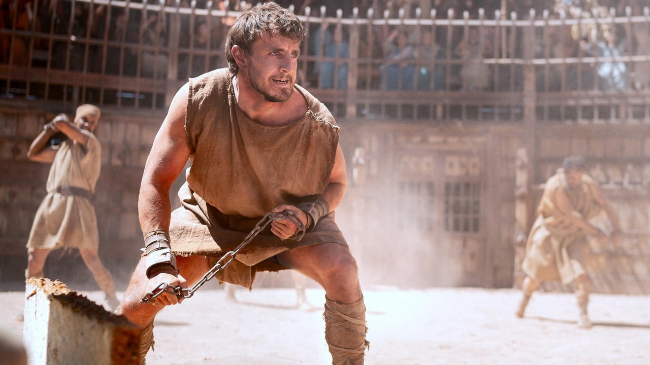 „Puste kalorie”. Trzykrotny zdobywca Oscara nie jest fanem Gladiatora 2, w przeciwieństwie do Christophera Nolana, dla którego to ulubiony film 2024 roku, źródło grafiki: Gladiator 2, Ridley Scott, Paramount Pictures, 2024.