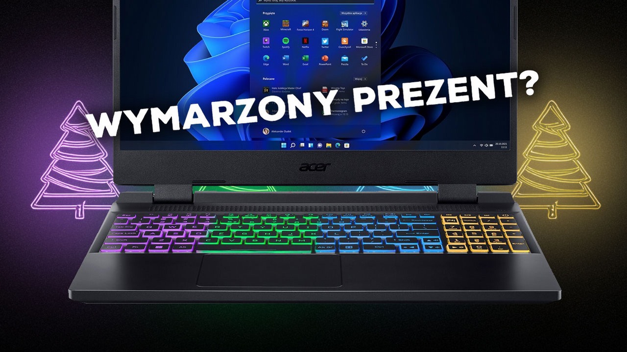 Acer Nitro 5 z kartą graficzną NVIDIA GeForce RTX - wymarzony i praktyczny prezent nie tylko na Święta, źródło grafiki: Acer.