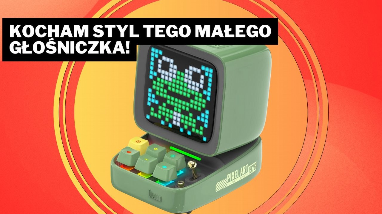 Ten gadżet rozwala system swoim stylem i możliwościami. Głośnik Divoom Ditoo to sprzęt, który trafił do mojego retroserduszka, źródło grafiki: Divoom.
