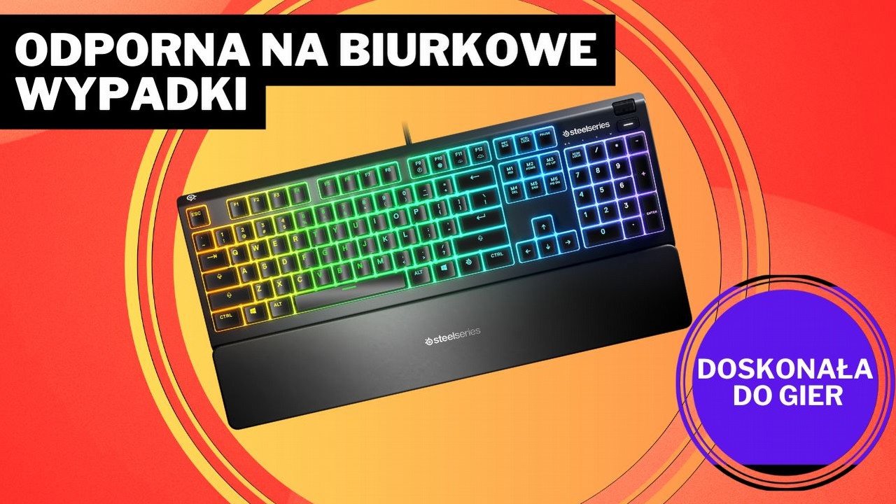 Z taką klawiaturą już nie boję się mieć kubka na biurku.