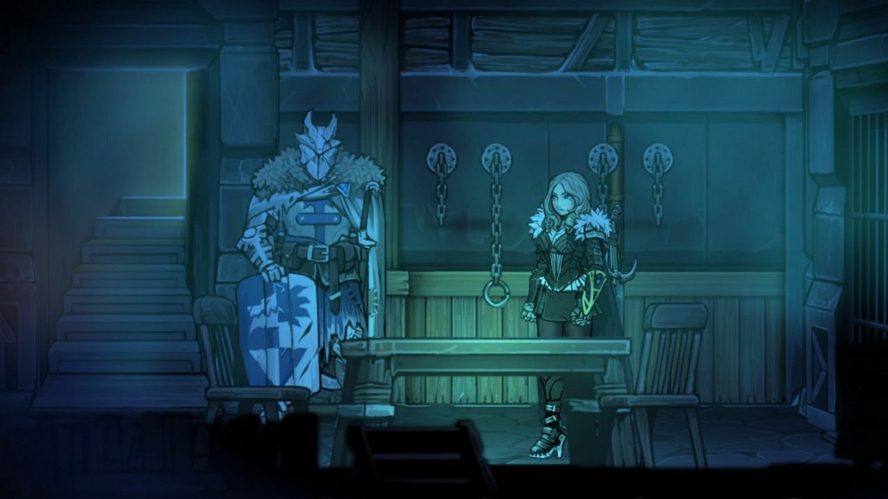 Mroczne RPG fantasy za darmo na GOG na koniec zimowej wyprzedaży. Mroźne Vambrace: Cold Soul czerpie pełnymi garściami z kultowego Darkest Dungeon, źródło grafiki: Devespresso Games.