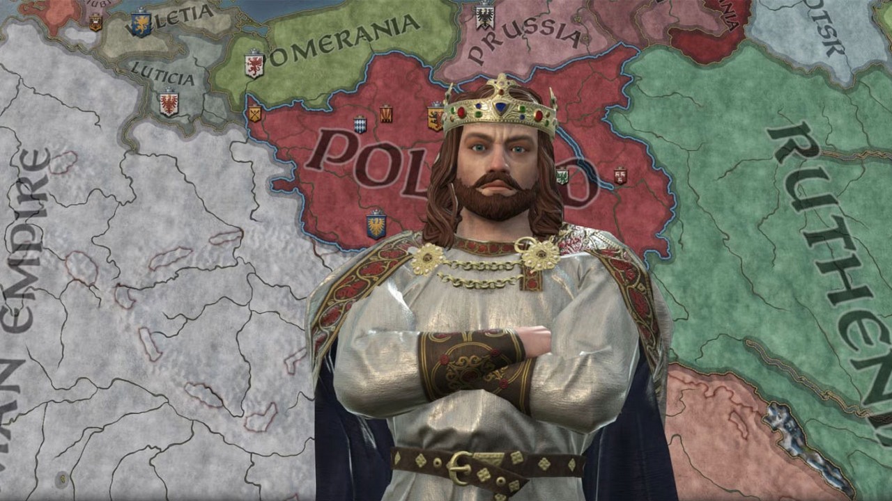 Crusader Kings 3 dostanie wersję PL również na konsolach. Niestety nie stanie się to zbyt prędko, źródło grafiki: Paradox.