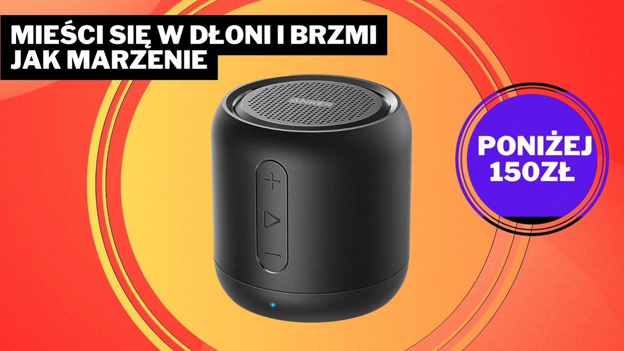 Zbiera potężne zachwyty, a kosztuje niewiele ponad 100 zł. Ten głośnik od Soundcore poleca na Amazonie nawet wieloletni muzyk, źródło grafiki: Soundcore.