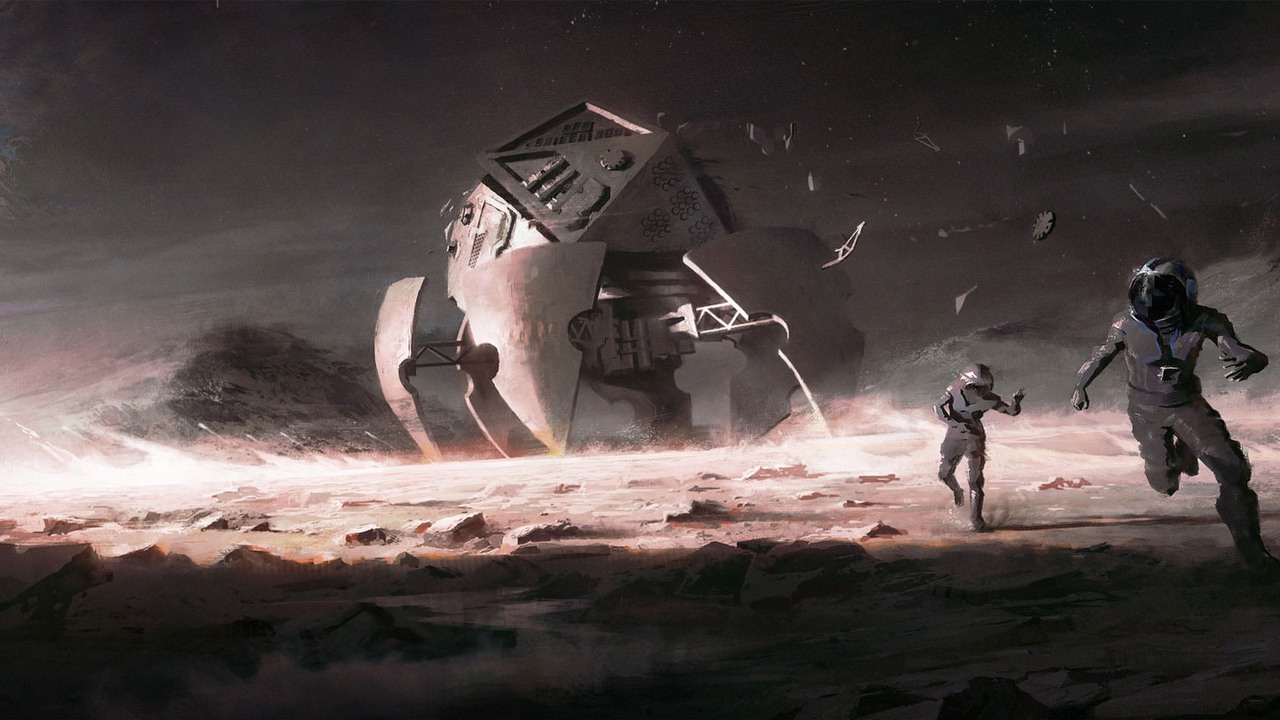 Polski survivalowy RTS science fiction wreszcie odsłania swoje karty, wystarczy poprosić. Niczym we Frostpunku 2, w Dark Moon czekają nas trudne dylematy moralne, źródło grafiki: Jujubee..