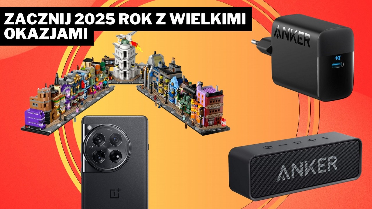 Najlepsze okazje na Amazonie na 2. tydzień 2025 roku, źródło grafiki: Anker, LEGO, OnePlus.