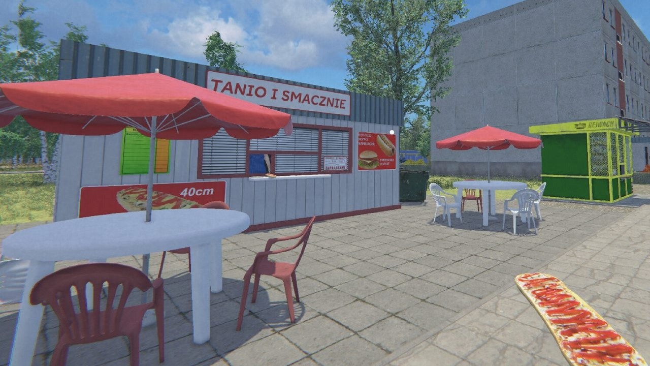 Samochodowy symulator życia w Polsce lat 90. poprawia sposób „robienia bica” oraz cenę i tłustość zapiekanki. Gracze przyznają, że OHV zapewnia dużo nostalgii, źródło grafiki: Przemysław Hadała.