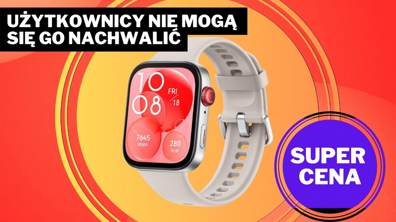 „Smartwatch doskonały” w świetnej cenie, który tworzy niemałą konkurencję dla Apple Watcha, źródło grafiki: Huawei.