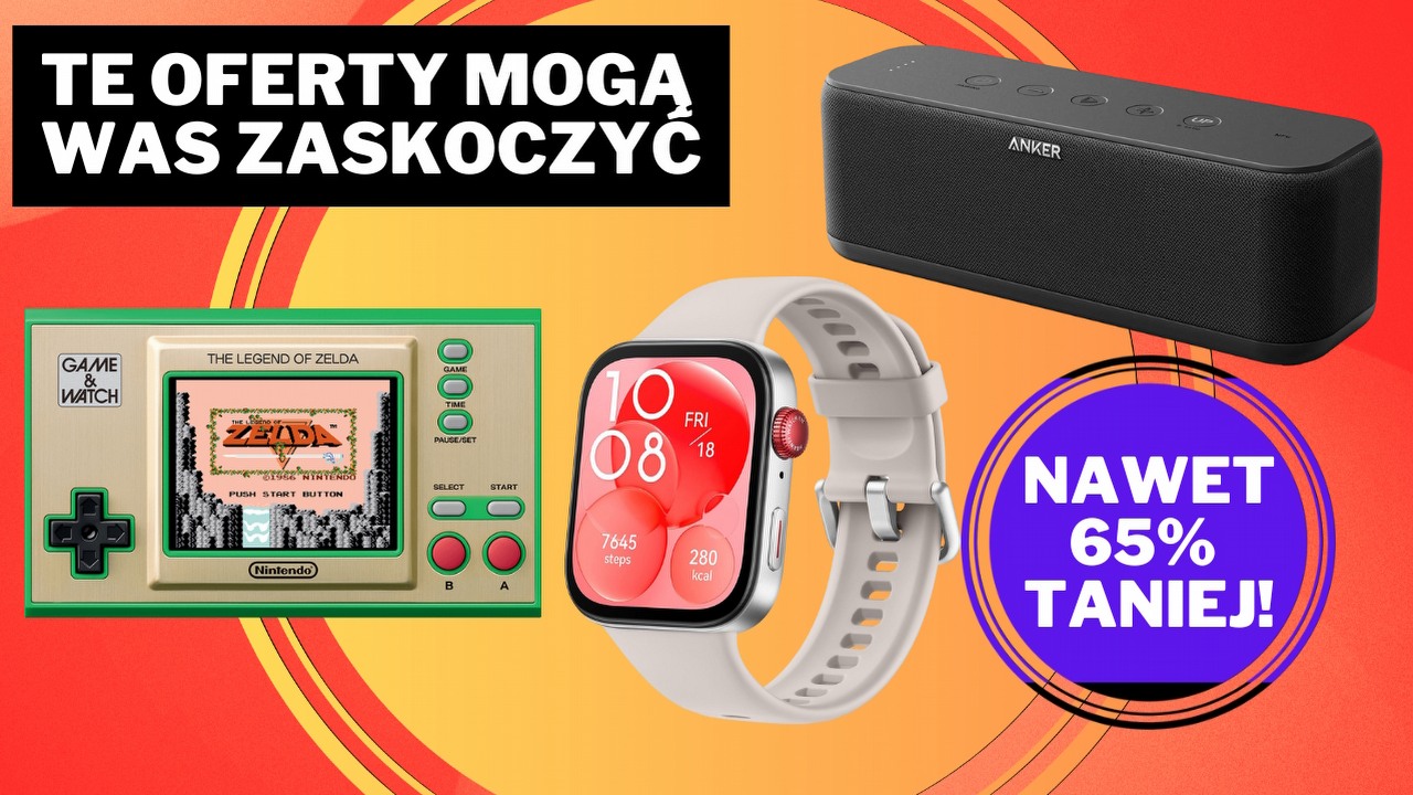 Najciekawsze okazje na Amazonie na 2. weekend stycznia 2025 roku, źródło grafiki: Huawei, Nintendo, Anker.