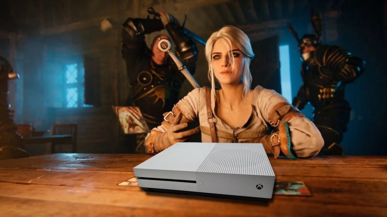 Gwint miał własnego Xboxa. Wykonana z drewna konsola wymagała częstego pastowania, źródło grafiki: YouTube: GWENT: The Witcher Card Game; 2017.