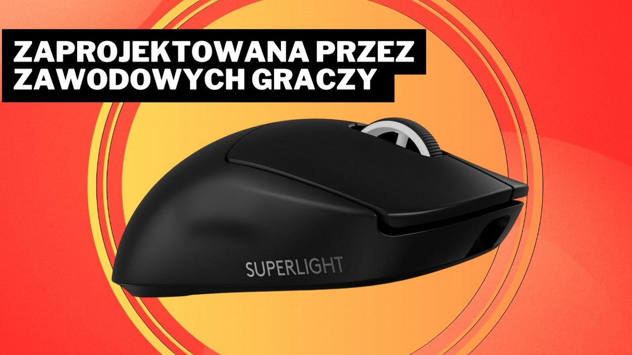 „Marzenie prawdziwego gracza”. Logitech G PRO X Superlight 2 Lightspeed to świetna mysz zaprojektowana przez zawodowców w graniu w CS2 i nie tylko, źródło grafiki: Logitech.