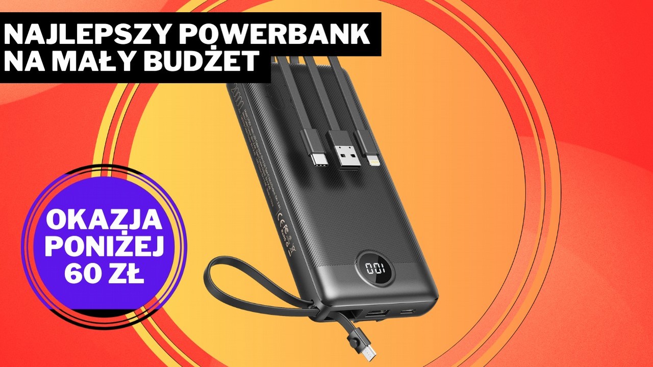 Powerbank 5 w 1 w cenie, która mnie zaszokowała. Za 20000 mAh zapłacimy niewiele ponad 50 zł, źródło grafiki: Veektomx; materiały promocyjne.