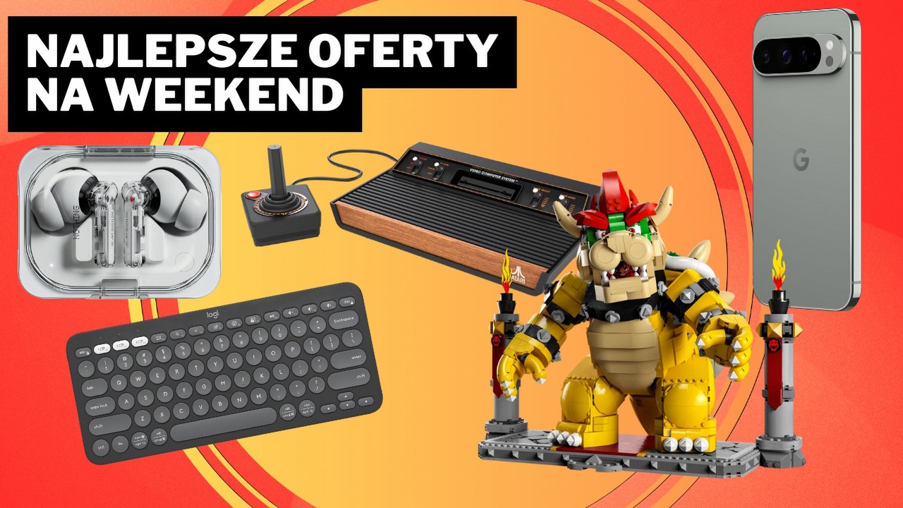 Najciekawsze okazje na Amazonie w 3. weekendzie stycznia 2025 roku - od potężnego powerbanku do Bowsera z klocków LEGO, źródło grafiki: Nothing, Atari, Logitech, LEGO, Google.