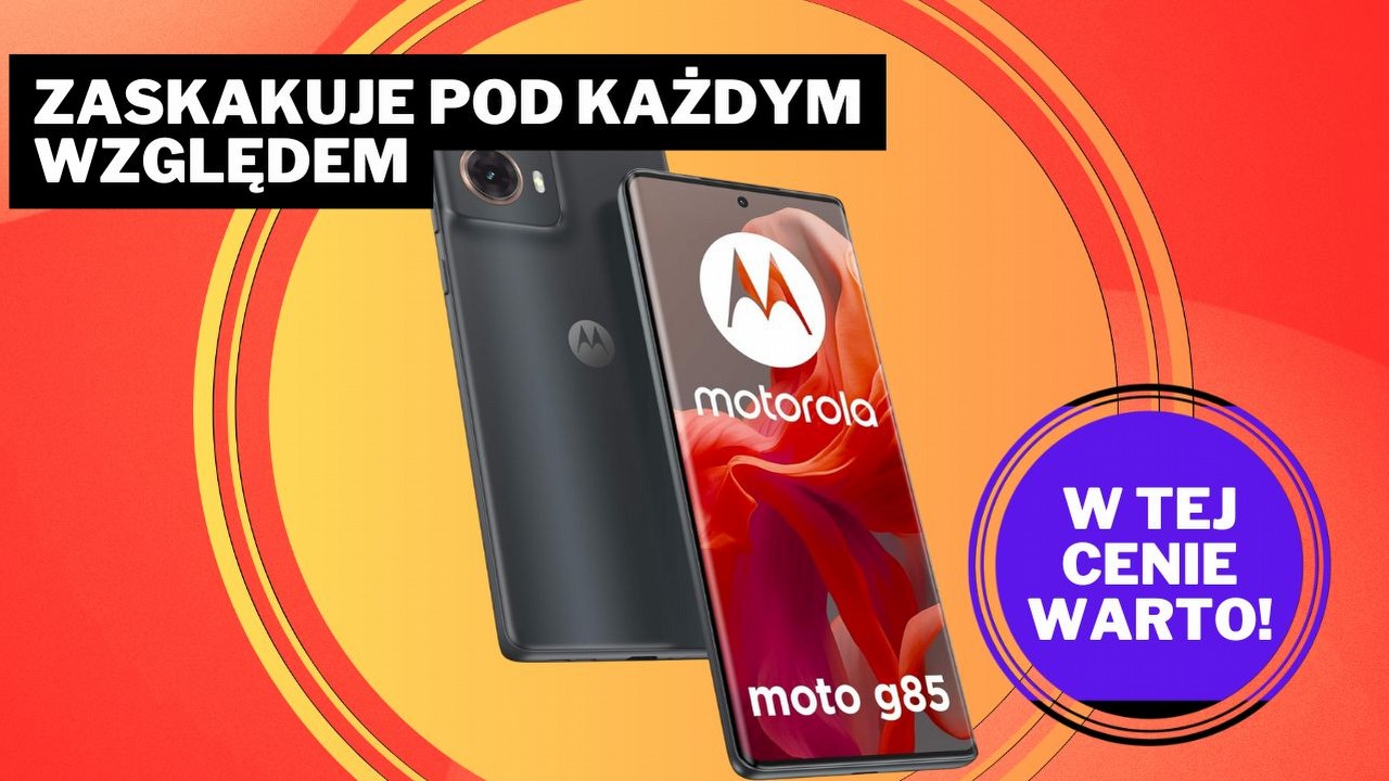 Ten smartfon za mniej niż 1000 zł zawstydza droższe modele! Motorola Moto G85 udowadnia, że elegancja i wydajność nie muszą kosztować fortuny, źródło grafiki: Motorola.