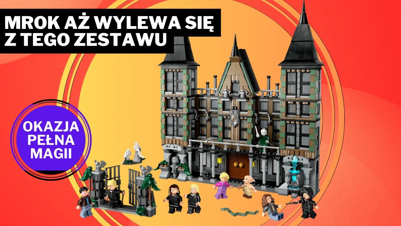 To najmroczniejszy zestaw LEGO Harry Potter. Dwór Malfoyów przypomina o dramatycznych wydarzeniach z serii, źródło grafiki: LEGO; materiały promocyjne.