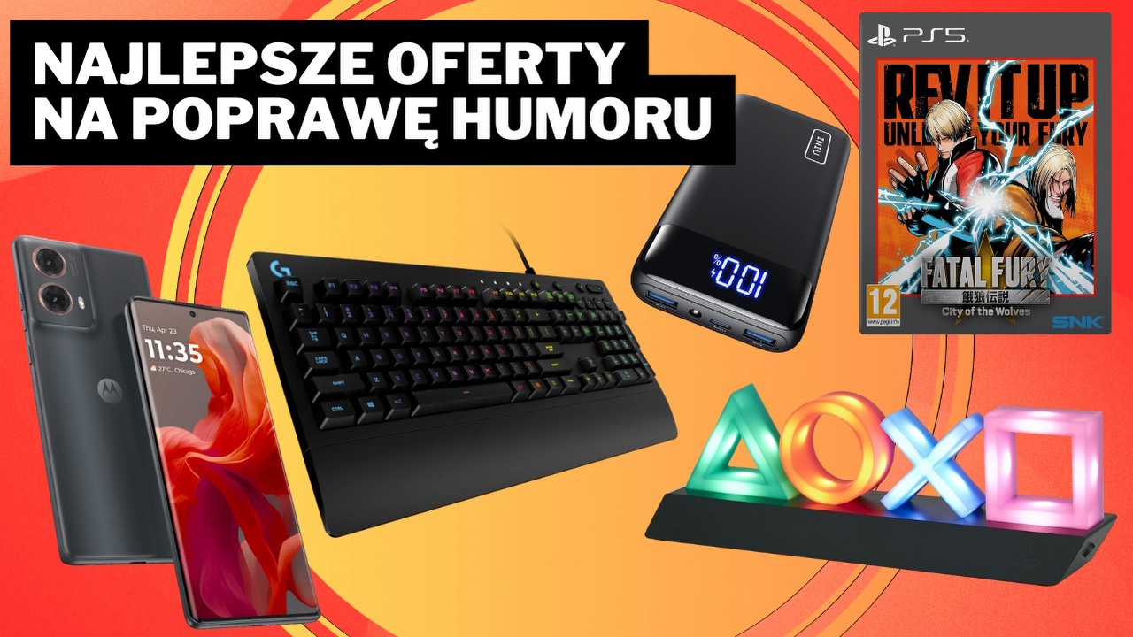 Najlepsze okazje na Amazonie w 4. tygodniu stycznia. Na osłodę Blue Monday mnóstwo propozycji gamingowych, źródło grafiki: Motorola, Iniu, Logitech, SNK, Paladone.