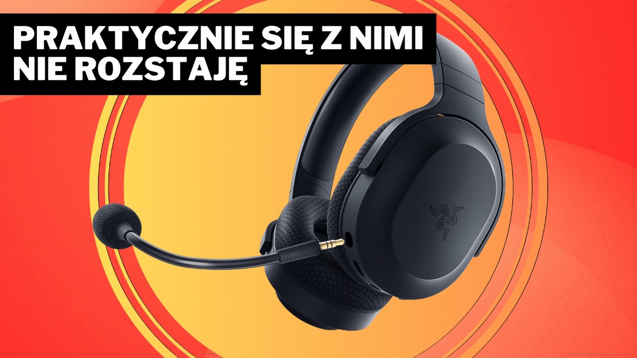 Nie wiem, jak mogłem bez nich żyć! Słuchawki Razer są idealne do home office i grania, a do tego wytrzymają 50 godzin bez ładowania, źródło grafiki: Razer.