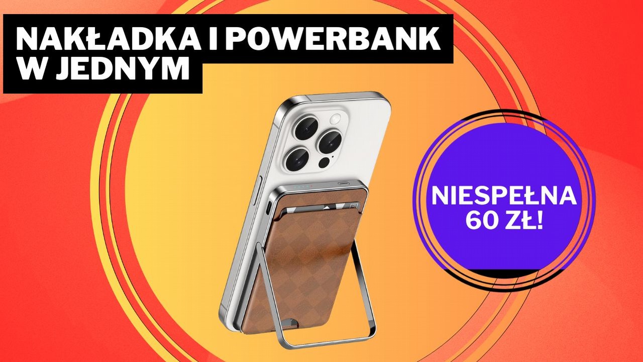 Tańszy niż zakupy w Żabce. Powerbank do iPhone'a z magnetyczną nakładką to wygoda i elegancja w jednym.
