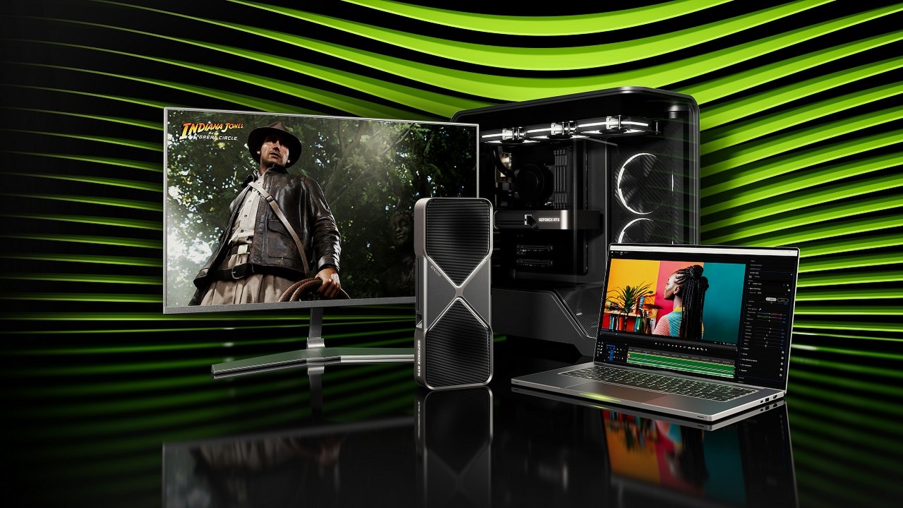 Szaleństwo wokół RTX 5090 i RTX 5080 - gracze rozkładają namioty pod sklepem trzy dni przed premierą, źródło grafiki: Nvidia..