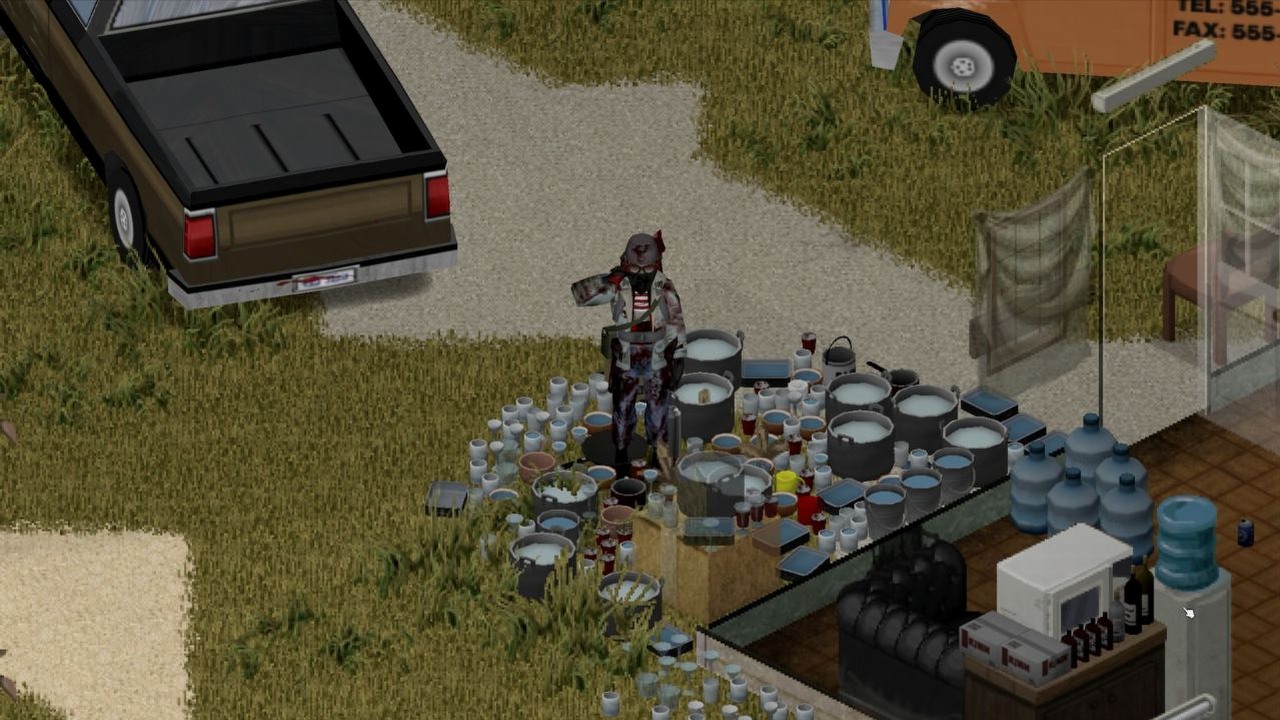 Nowa aktualizacja świetnego survivalu wprowadza duże zmiany w obsłudze broni i wylęganiu się kurczaków w „niestabilnej” wersji Project Zomboid, źródło grafiki: The Indie Stone.