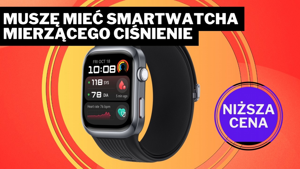 Podziwiam. Certyfikowany medycznie smartwatch Huawei może zastąpić mi ciśnieniomierz, a to nie koniec jego zalet, źródło grafiki: Huawei; materiały promocyjne.