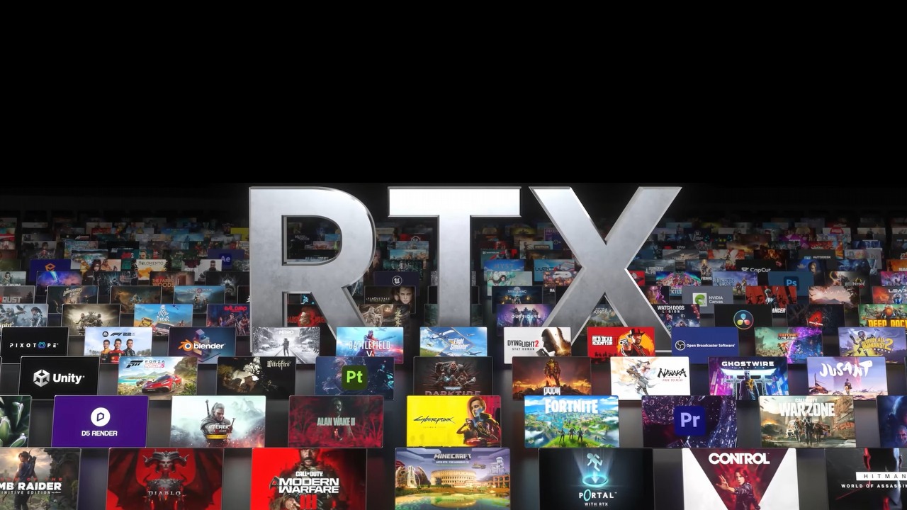 RTX 5070 vs RTX 4070: O ile szybszy jest nowy model ze średniej półki bez ray tracingu i DLSS? Prognoza, źródło grafiki: NVIDIA | YouTube.