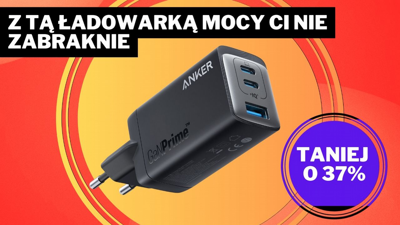 Uff, to koniec stresu. Dzięki tej ładowarce Ankera już nie muszę się martwić, że telefon mi zaraz padnie, źródło grafiki: Anker.