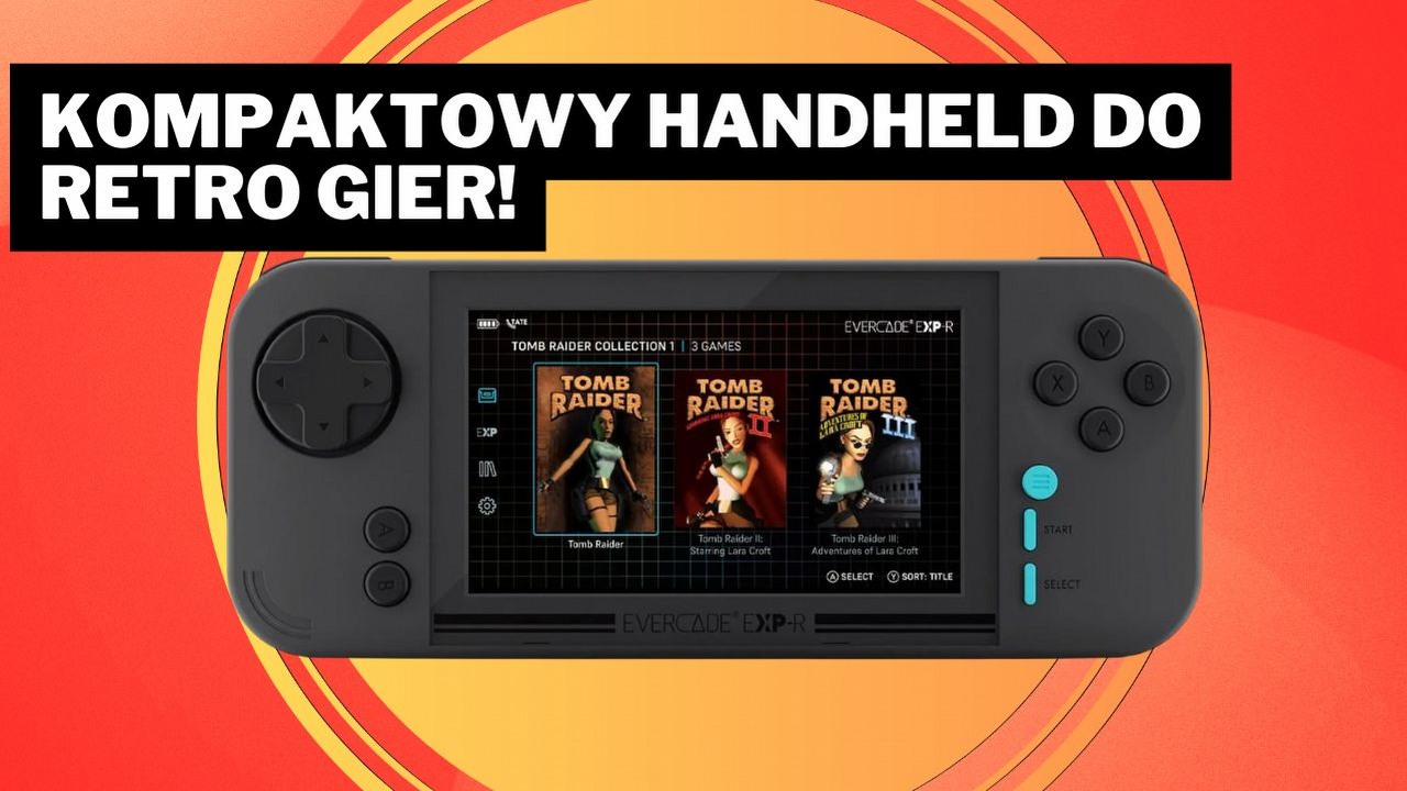 Będę grała w grę. Jaką? Tomb Raider - a to dzięki tej retrokonsoli pozwalającej na ogranie pierwszej trylogii przygód Lary Croft, źródło grafiki: Blaze Entertainment.