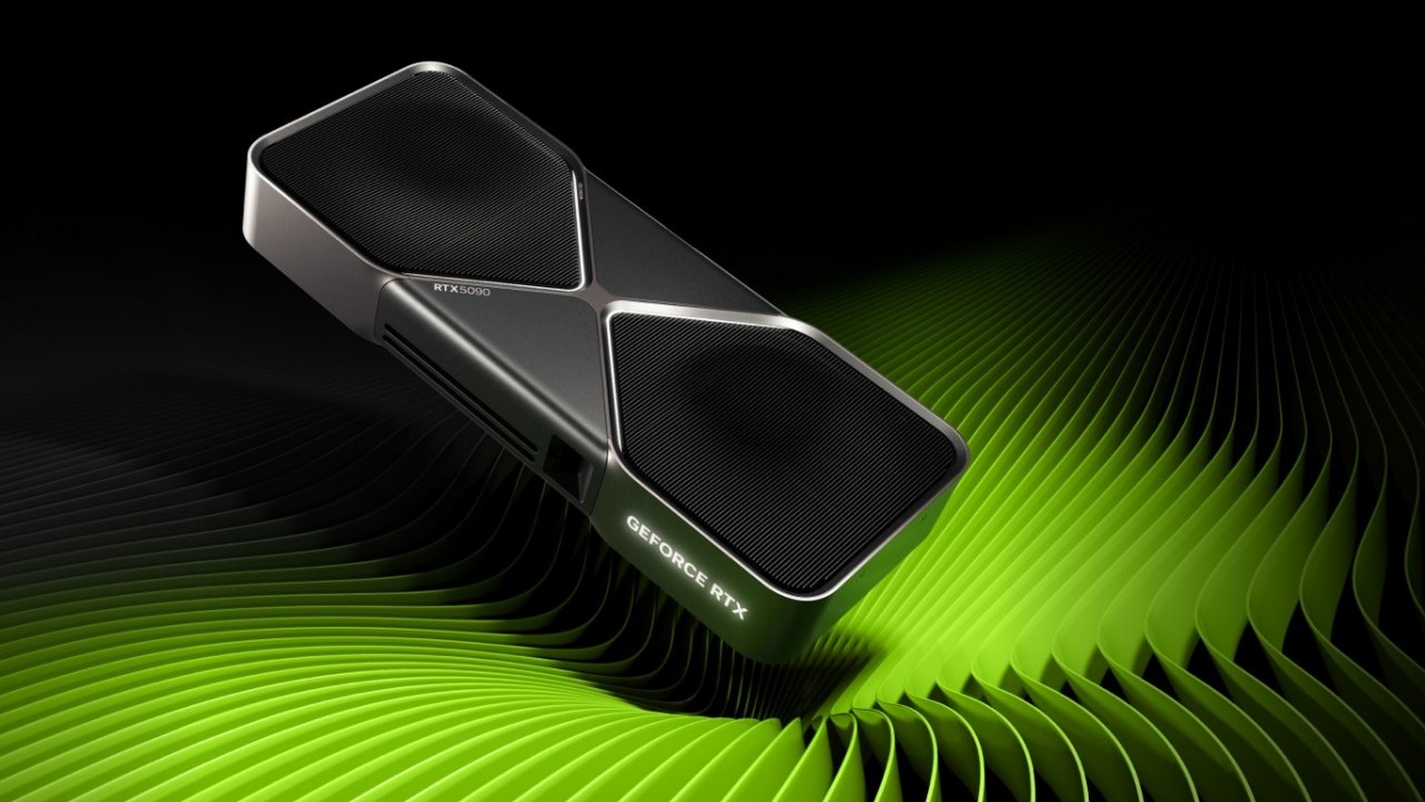 RTX 5090 niedomaga pod względem mocy obliczeniowej GPU. Karta przegrywa z RTX-em 4090, źródło grafiki: Nvidia.