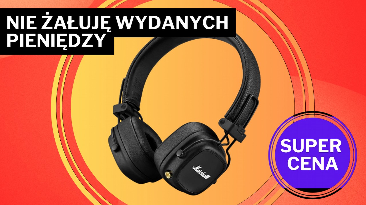 Klasa! Słuchawki Marshalla, teraz za mniej niż 300 zł, to moje spełnienie marzeń. Nie rozstaję się z nimi na krok, źródło grafiki: Marshall.