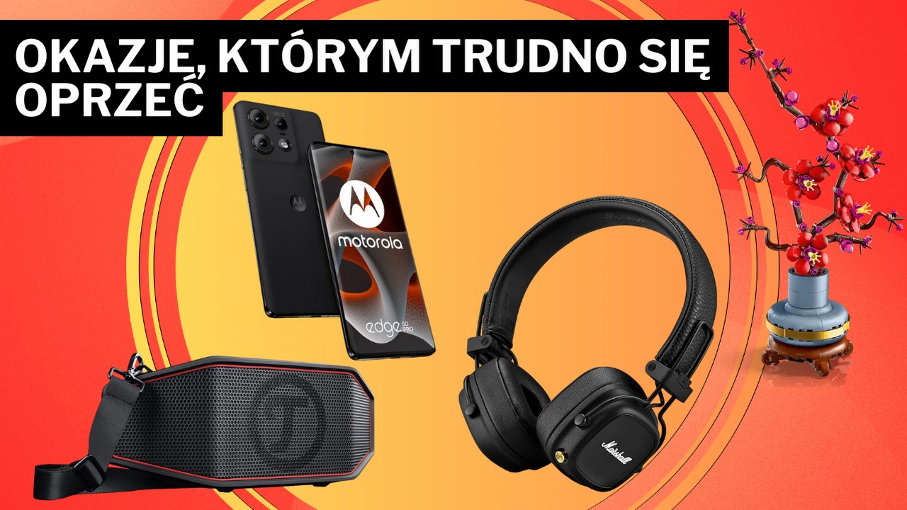 Te promocje pozwolą Ci zaoszczędzić nawet 650 zł! Wśród ofert produkty od Sony, Motoroli, Marshalla i LEGO, źródło grafiki: Motorola, LEGO, Marshall, Teufel.