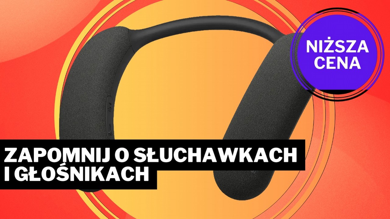 Cóż za dziwny sprzęt od Sony! Zobacz ten nietypowy głośnik, który przez jedną cechę przypomina mi słuchawki, źródło grafiki: Sony; materiały promocyjne.