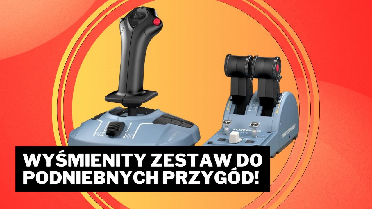 „Autentyczne i realistyczne wrażenia z lotu”. Ten zestaw zapewni niezapomniane przeżycia w Microsoft Flight Simulator 2024, źródło grafiki: Thrustmaster.