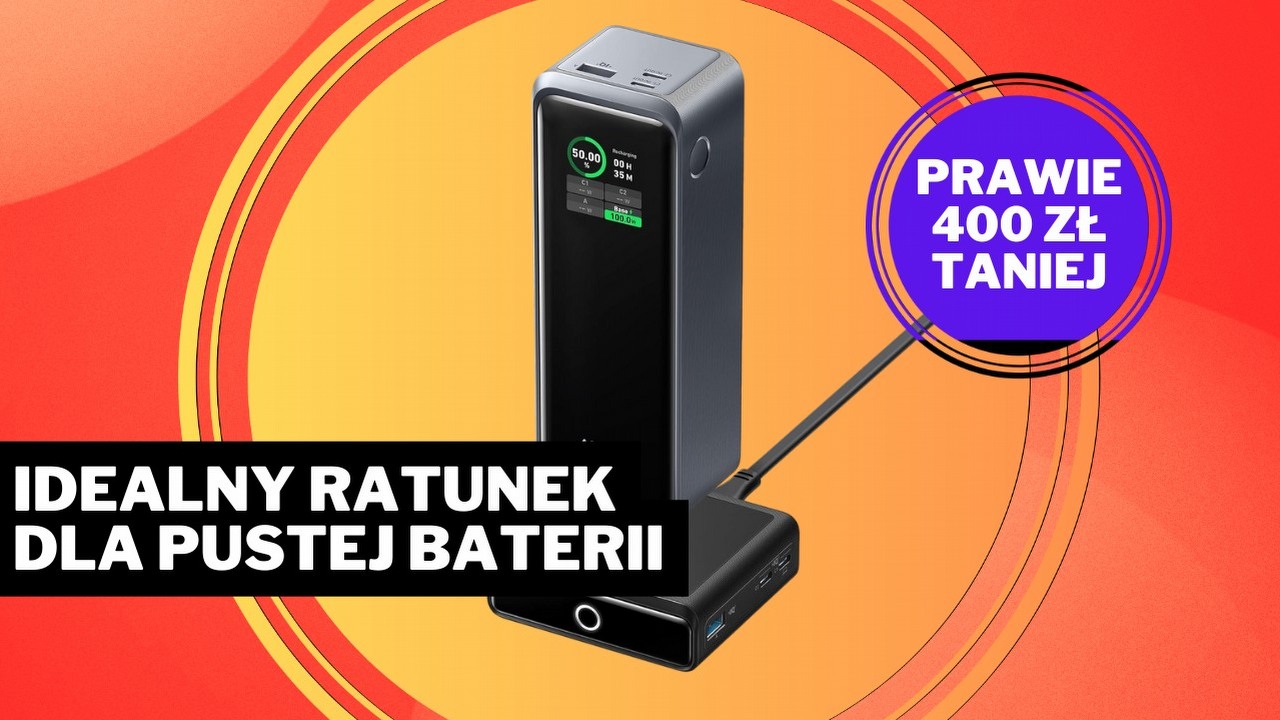 Anker stworzył bestię wśród powerbanków. Ma własną stację dokującą i kosztuje prawie 400 zł mniej, źródło grafiki: Anker; materiały promocyjne.