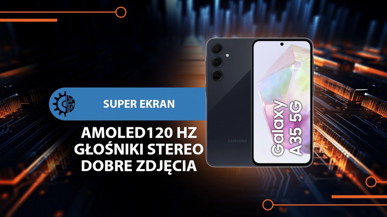 Fajny telefon do 1000 zł. Ma świetny ekran, dobry aparat i głośniki stereo z Dolby Atmos.