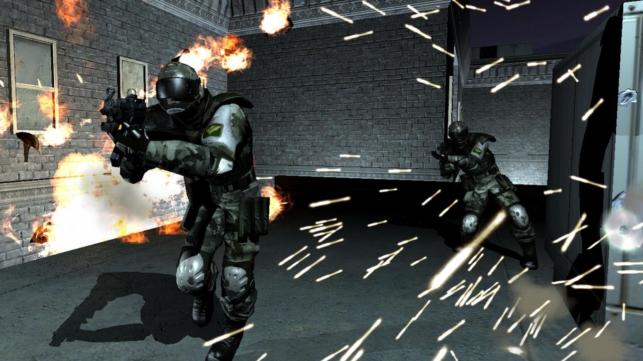 Polska platforma uchroni od śmierci jedną z najlepszych gier Monolithu, przerażającą strzelankę, w której do dziś zachwyca AI. FEAR jest dostępne na GOG-u za 3,49 zł, źródło grafiki: Monolith Productions.