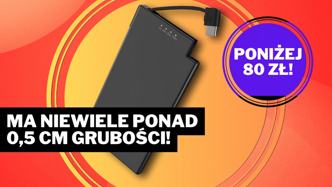 Cienki ten powerbank, ale to jego zaleta. Ultrakompaktowy sprzęt za mniej niż 80 zł na Amazonie, źródło grafiki: Auskang.