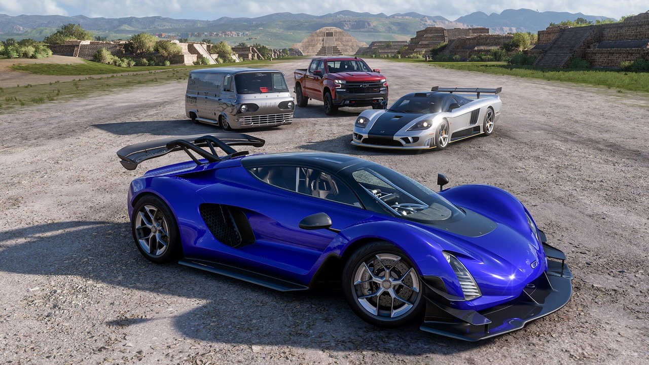Forza Horizon 5 z dokładną datą premiery na PS5. Są również ceny, źródło grafiki: Playground Games..
