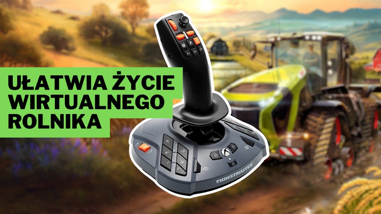 Nawet 150 zł taniej za najlepszy joystick do Farming Simulator 25. Takiej promocji poza Amazonem nie ma, źródło grafiki: Trustmaster / Giants Software.