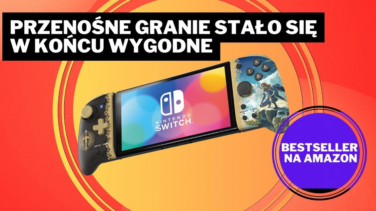 Błąd Nintendo naprawiony. Ten kontroler sprawia, że granie na Switchu w końcu jest wygodne, źródło grafiki: HORI.