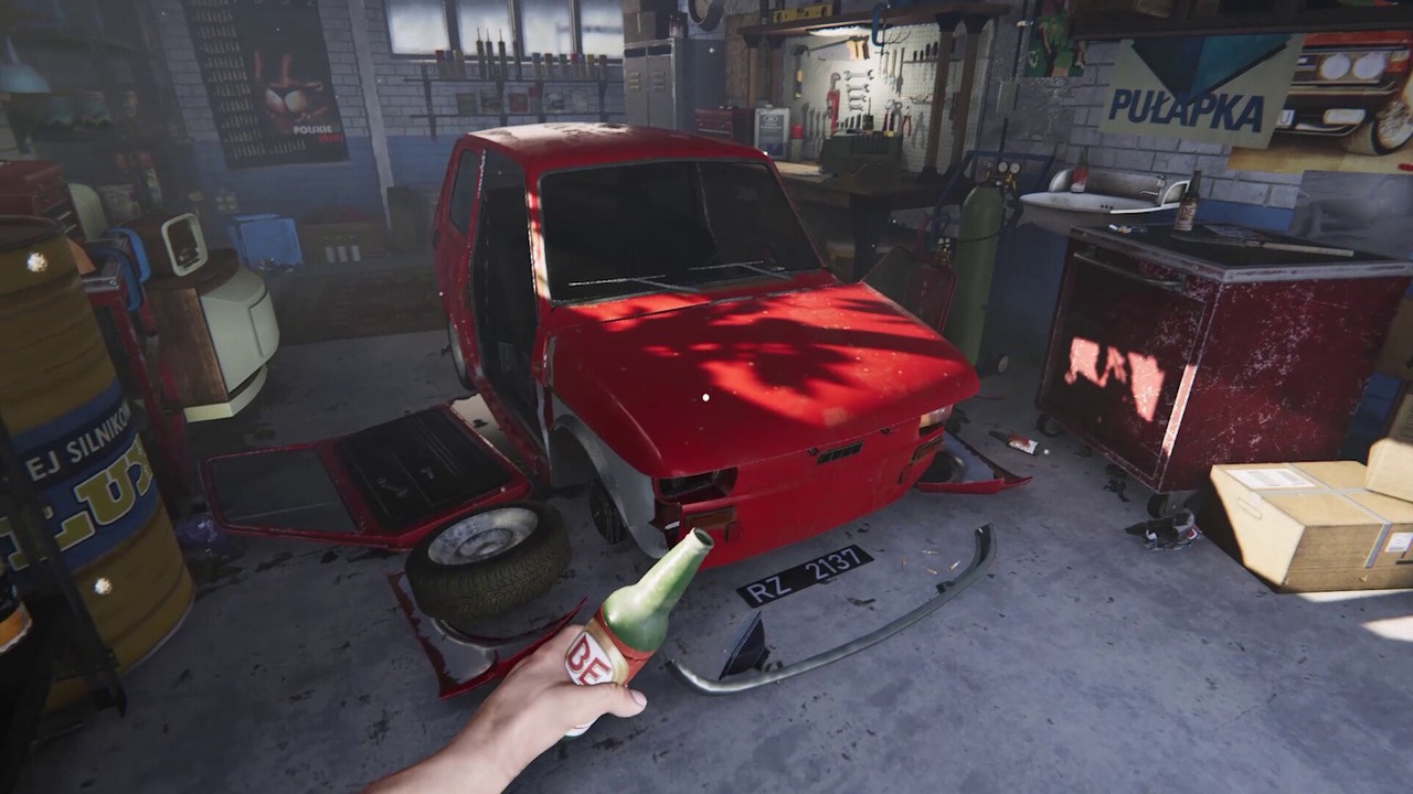 Symulator mechanika samochodowego w klimacie Polski z lat 90. zaoferuje otwarty świat, ale mocno się spóźni. Na pocieszenie Auto fuszerka niebawem dostanie demo, źródło grafiki: Little Dog Games..