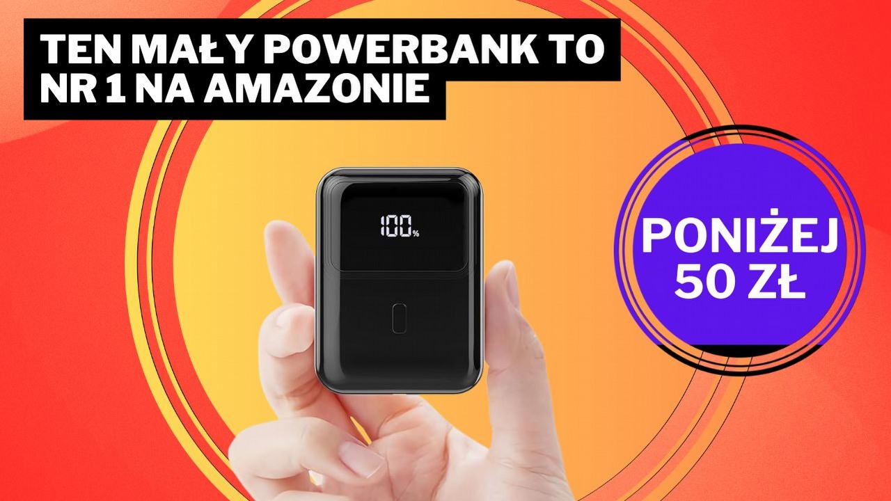 Nr 1 wśród powerbanków do smartfonów na Amazonie. Ten sprzęt za mniej niż 50 zł zapewnia ładowanie do 60% w zaledwie 30 minut, źródło grafiki: Amazon; grafika promocyjna.