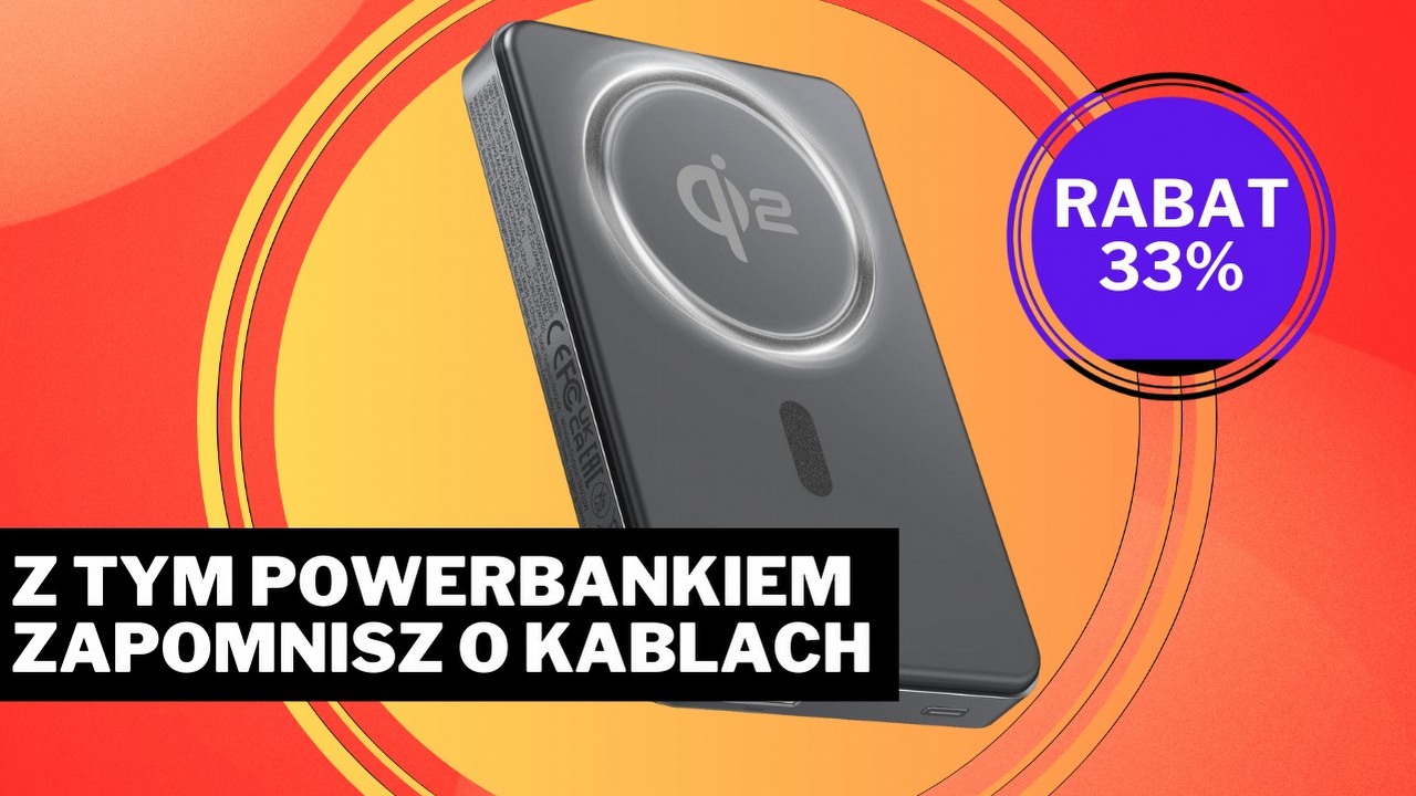 Powerbank Baseusa to praktyczny sprzęt za śmiesznie niskie pieniądze. Mamy tu pojemność 10000 mAh i bezprzewodowe ladowanie 15W, źródło grafiki: Baseus; materiały promocyjne.