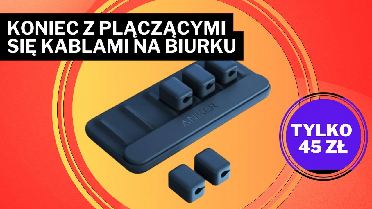 Anker zakończy panowanie Pana Bałagana! Tani uchwyt ratuje od problemów z kablami, źródło grafiki: Anker.