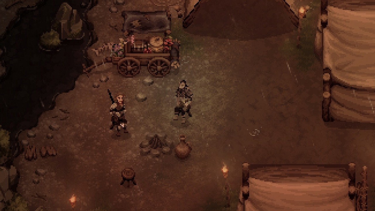Gracze do spółki z twórcami ulepszą finalną aktualizację do znakomitego RPG w stylu Gothica. Drova ma 95% pozytywnych ocen na Steam, źródło grafiki: Just2D / Deck13..