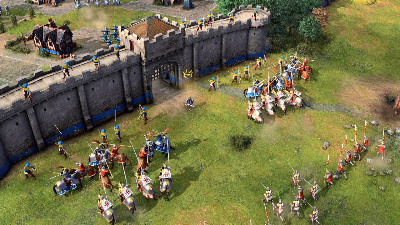 Duży dodatek z templariuszami da w kość nawet mistrzom strategii. Gracze AoE4 sprawdzą się w desperackich sytuacjach i na wielu nowych mapach, źródło grafiki: Relic Entertainment..