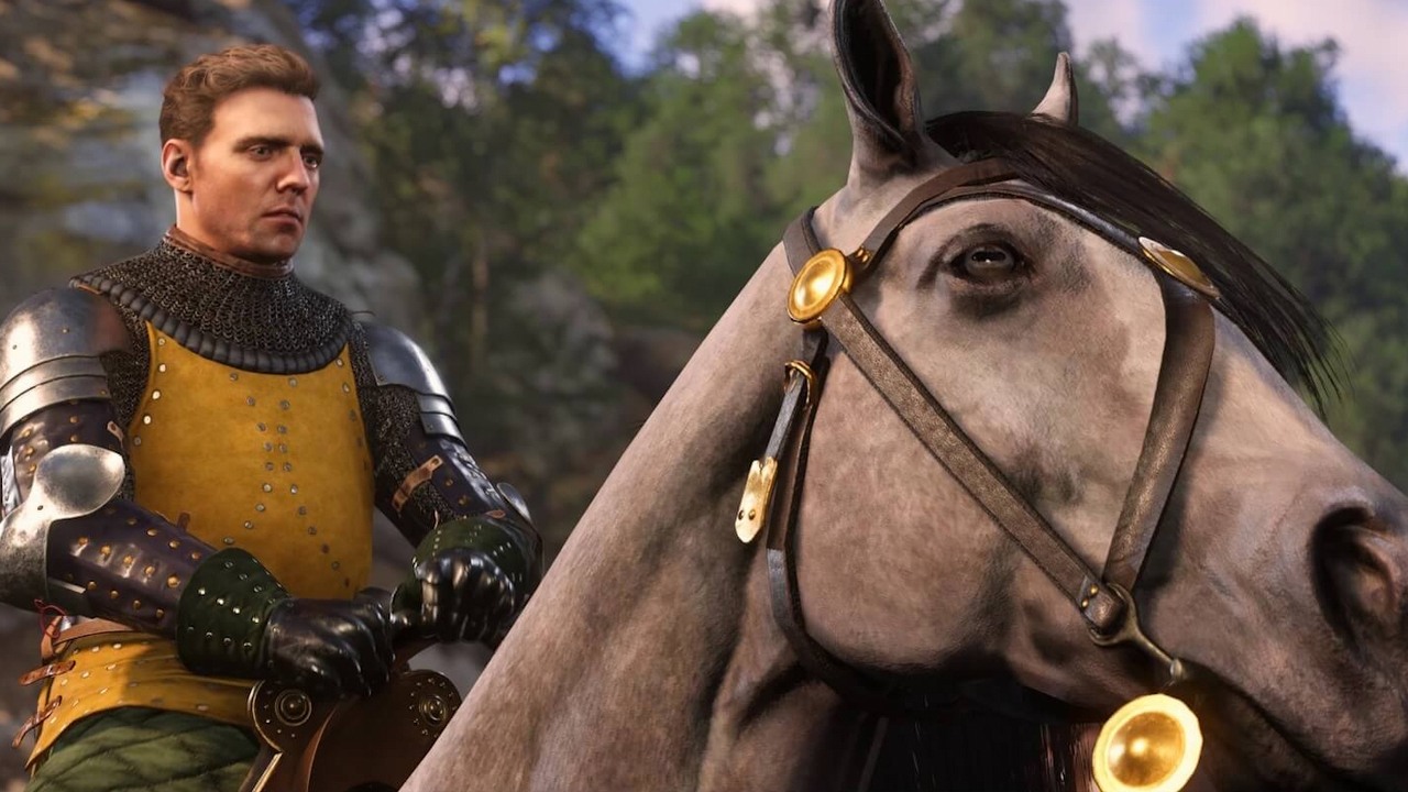 Aż trudno uwierzyć, że znakomite cutscenki z Kingdom Come: Deliverance 2 powstały od tak prostych rysunków. Zobaczcie sami, koń wygląda jak mysz, źródło grafiki: Warhorse Studios.