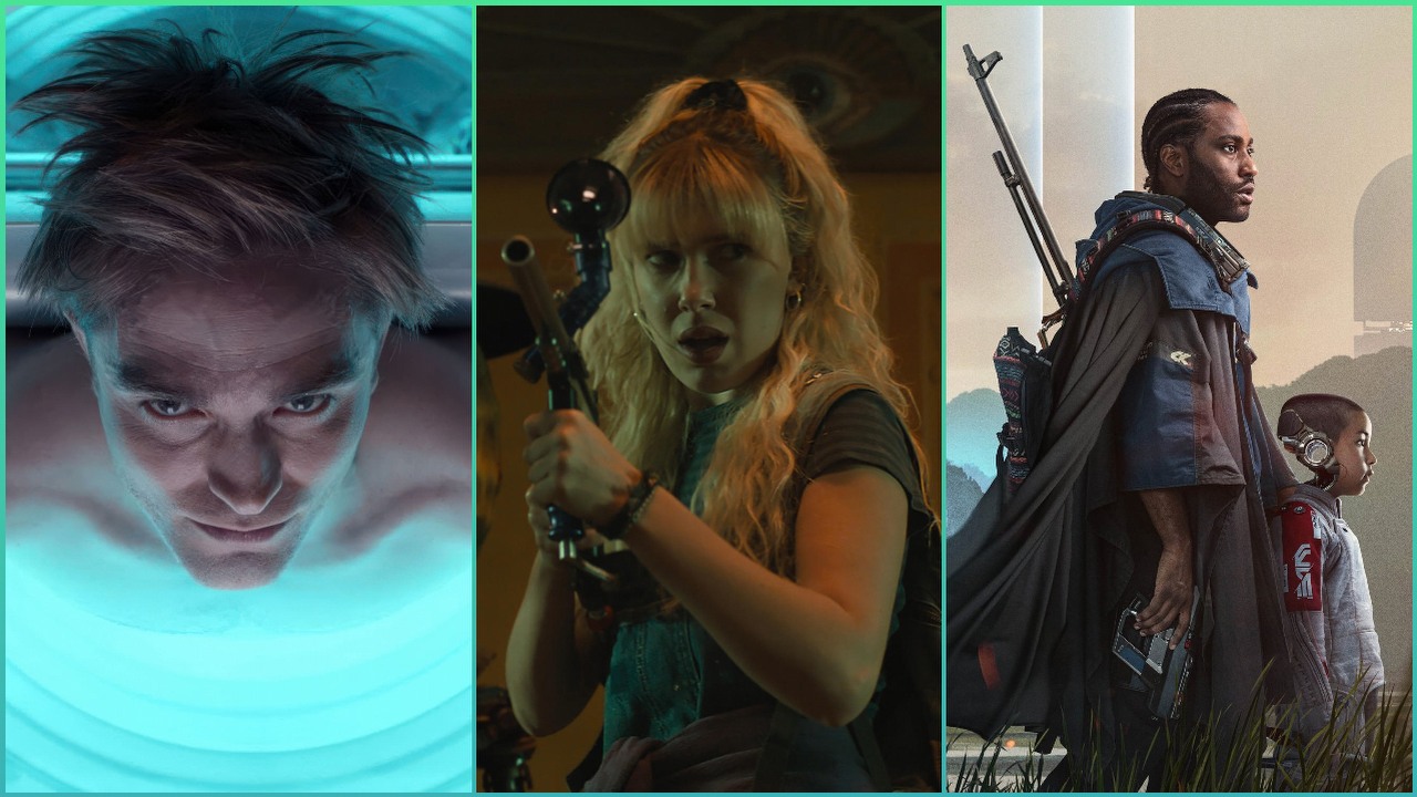 W ten weekend obejrzysz aż trzy głośne premiery sci-fi. Do streamingu trafił najdroższy film w historii Netflixa z gwiazdą Stranger Things, w kinie debiutuje intrygujący Mickey 17, źródło grafiki: Mickey 17, Bong Joon-ho, A24, 2025 / The Electric State, Joe Russo, Netfllix, 2025 / Twórca, Gareth Edwards, 20th Century Studios, 2023.